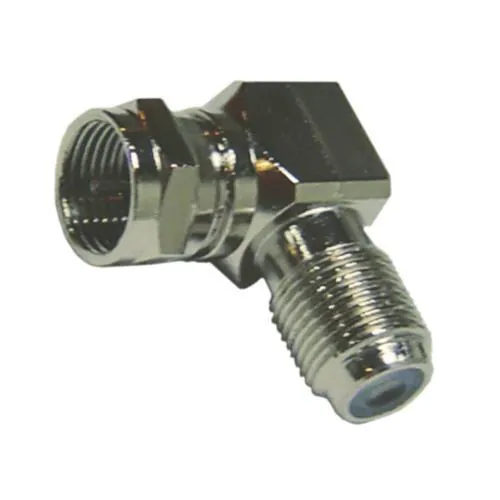 Adap conector F Macho x F Fêmea 90º - (05pçs)