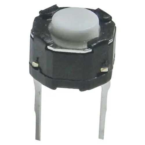 Chave Tactil Redonda 4,3mm 180º - 2 Terminais - (10pçs)