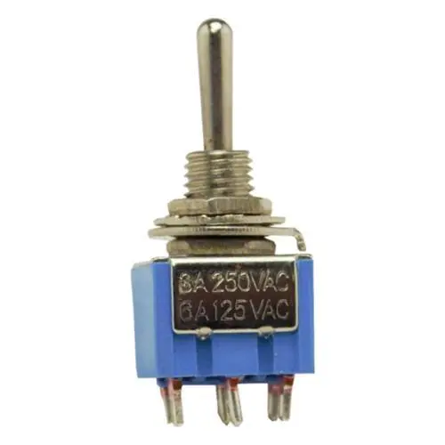 Chave lig des lig Togle - 6 Polos -  ON/OFF/ON 6A - (05pçs)