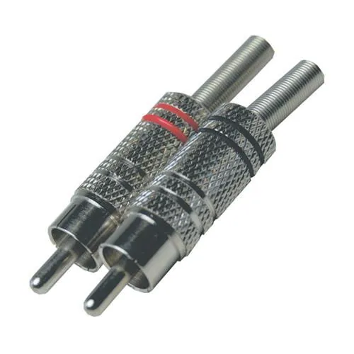 Plug Rca Macho 6mm - Niquelado - (10pçs)