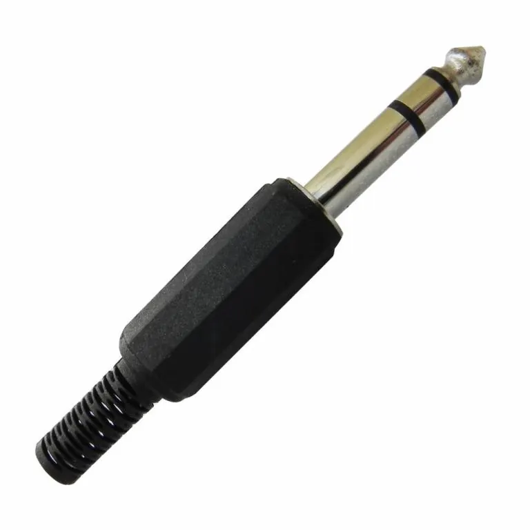 Plug P10 Stereo Preto - (10pçs)