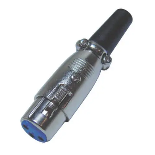 Conector Canon Femea - Listra Vermelha - (05pçs)