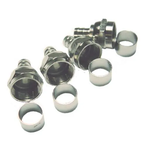 Conector F Crimp com ilhós - RG-6 (100pçs)