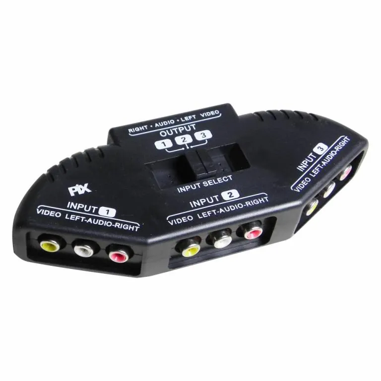 Chave Seletora Audio / Video 3x1