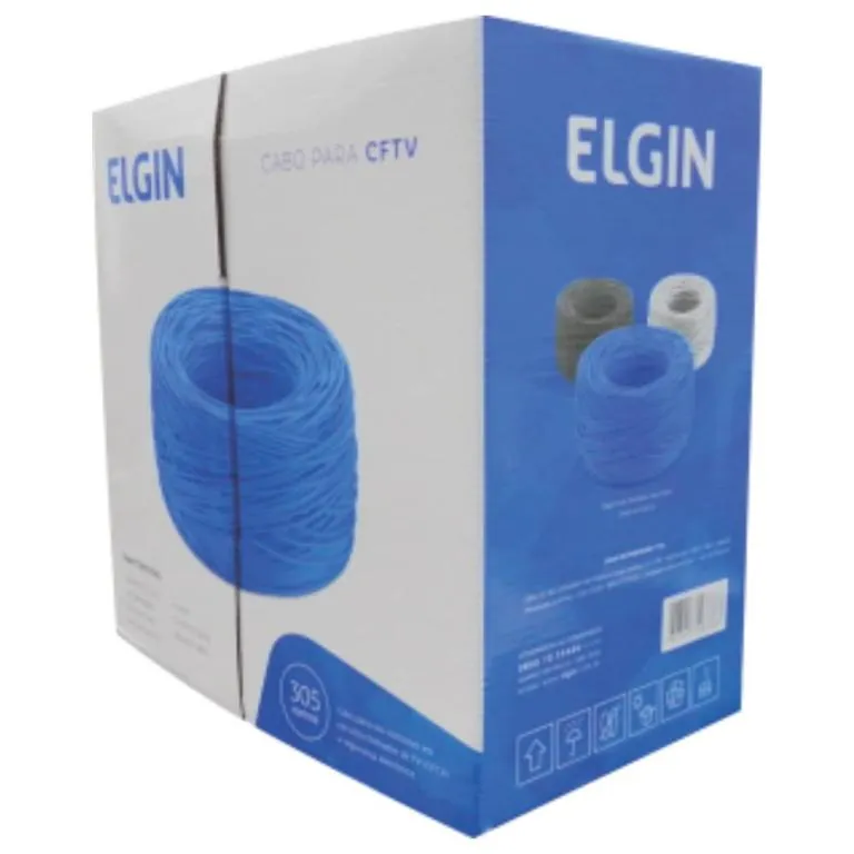 Cabo CFTV para Segurança - Preto - 305mts