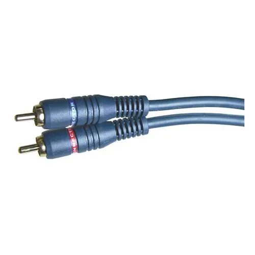 Cabo 3RCA + 3RCA 5mts - Azul