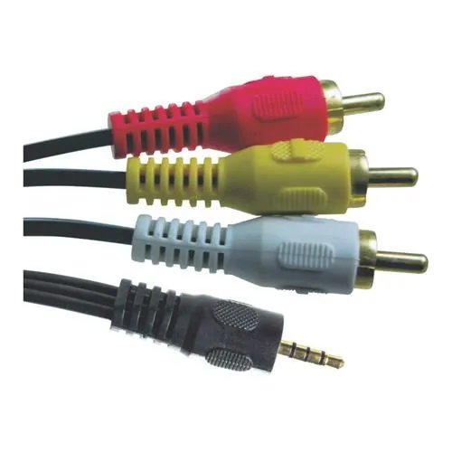 Cabo para Filmadora com P2 4P x 3 Rca - 1,80m