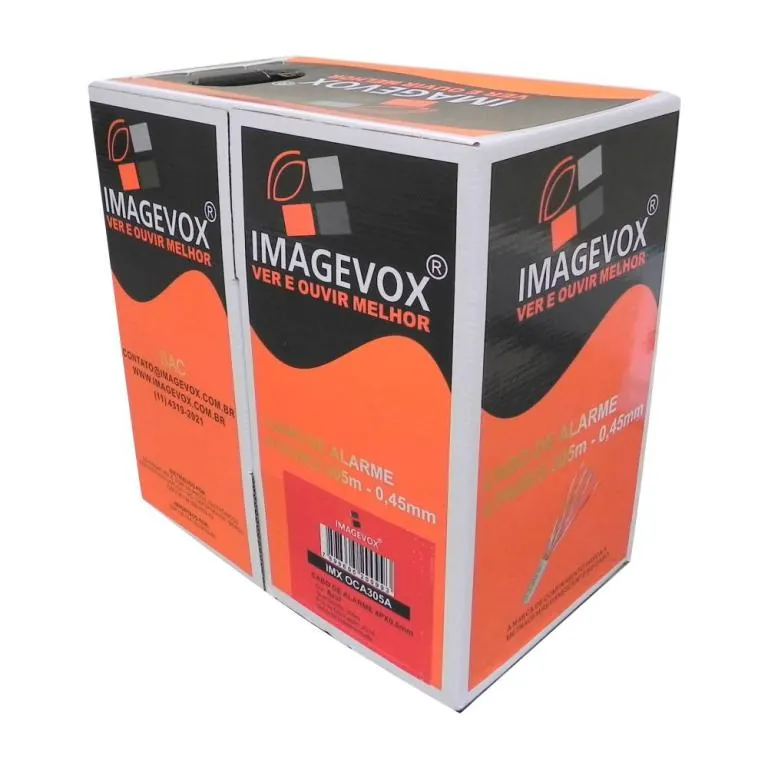 Cabo Lan CFTV e Alarme - Imagevox/Infinity - Preto - 305m