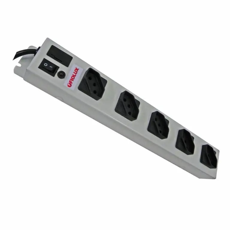 Filtro de Linha met com 5 Tomadas Espaçadas -5m