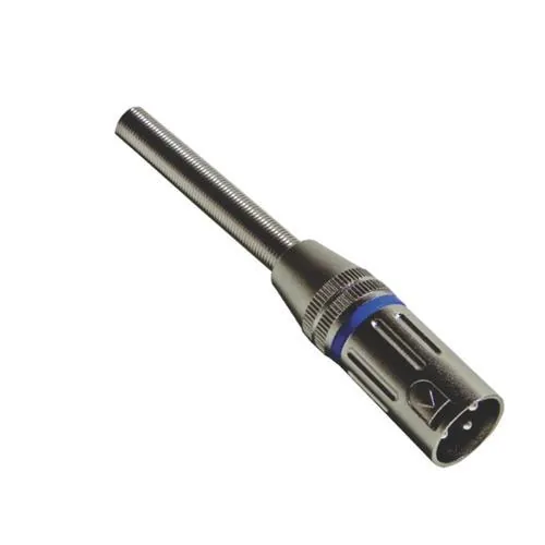 Conector Canon Macho C/ Mola - Azul