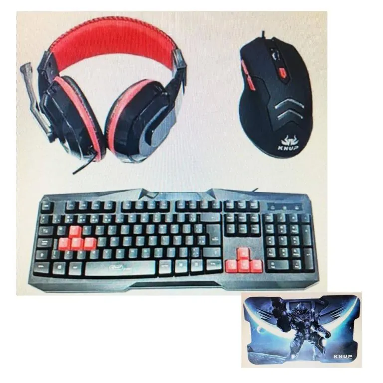TECLADO - KIT GAMER TECL/MOUSE/PAD MOUSE/FONE