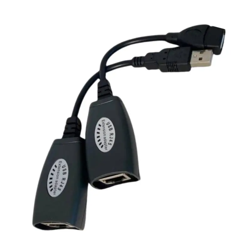 ADP USB MACHO X RJ45 F + USB FEMEA X RJ45 F ( PAR)