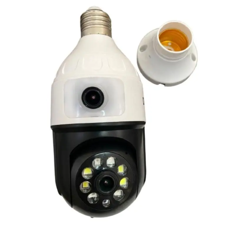 CAMERA WIFI IP  DE TETO DUPLA E27 - JT 9696 - TIRA FOTO