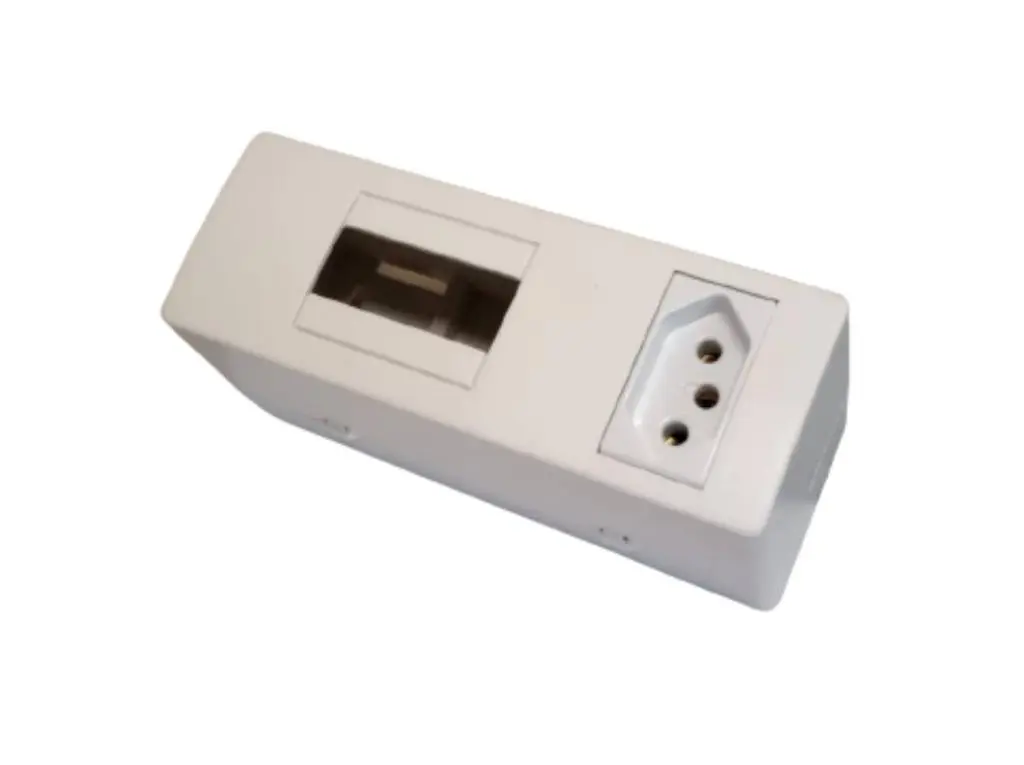 CAIXA DE SOBREPOR DISJUNTOR C/ TOMADA