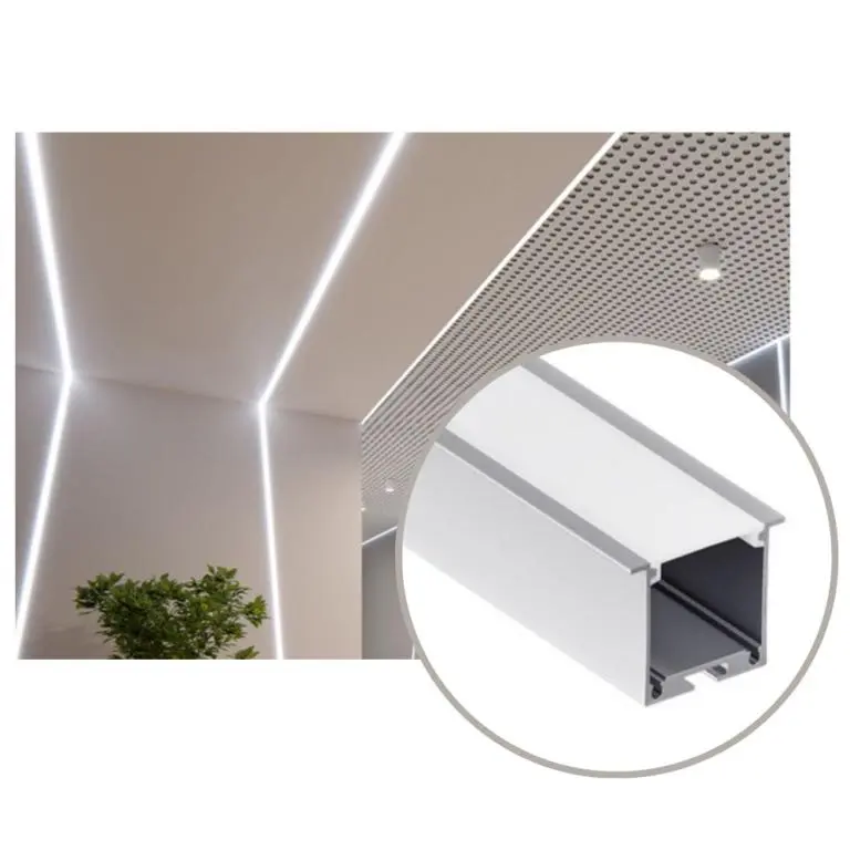 PERFIL  2 M  P/FITA DE LED TETO/GESSO/PAREDE