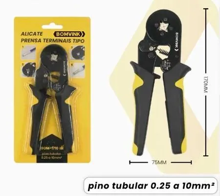 ALICATE PARA TERMINAIS DE 0,25 À 10MM2