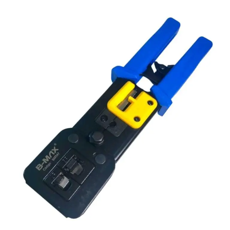 ALICATE CRIMPAR RJ45 RJ 11 RJ 12 NORMAIS E VASADOS BM347