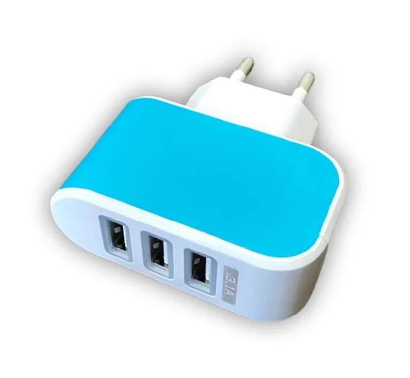 CARREGADOR USB TRIPLO 3.1A