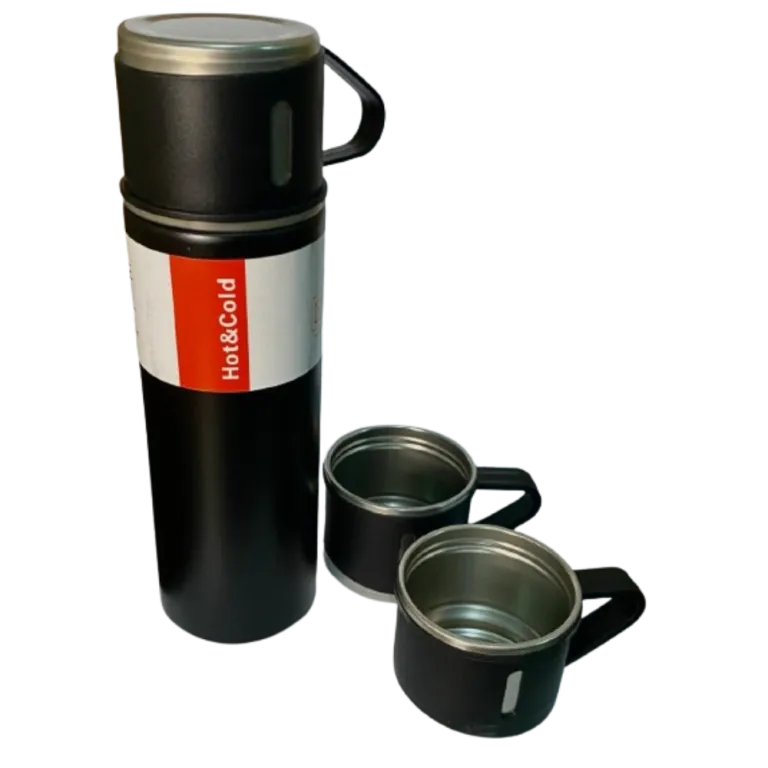 GARRAFA TERMICA KIT 500ML 3 XICARAS