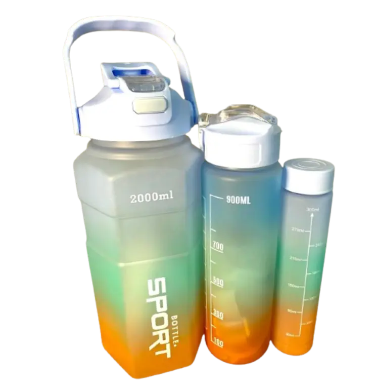 KIT 3 GARRAFAS  2000/900/300 ML