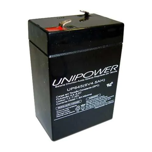 BATERIA SELADA 6V 4,5AH - UP 645