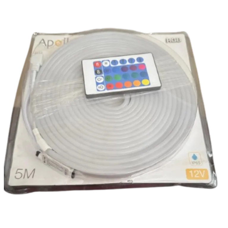 FITA NEON 5M DC12V IP65 RGB 07 CORES APOLLO